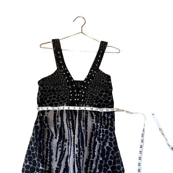 Cassee's Embellished Animal Print Sleeveless Maxi Dress large - Picture 3 of 6